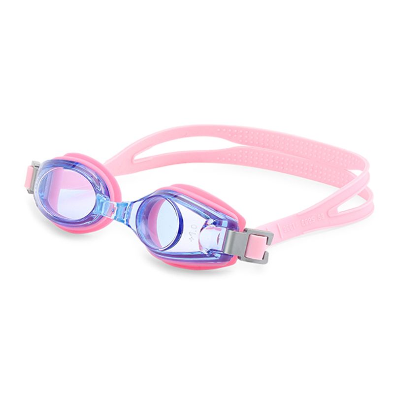 Svømmebrille med styrke- barn- rosa 
