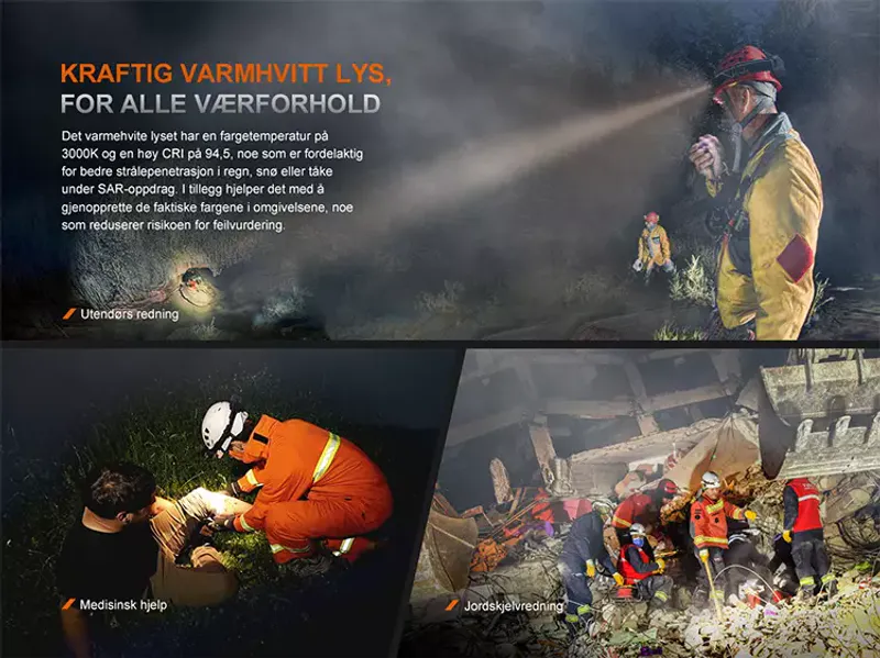 Fenix HP35R SAR Hodelykt 4000LM