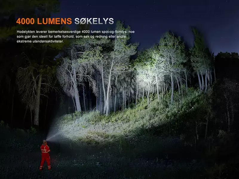 Fenix HP35R SAR Hodelykt 4000LM