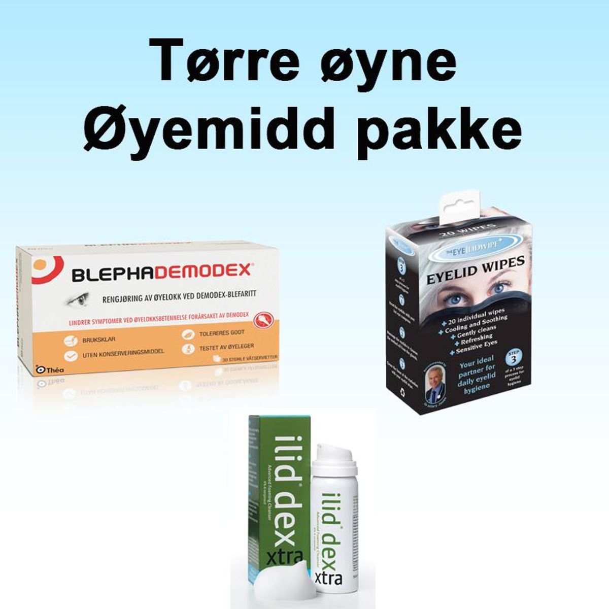 Øyemidd pakke