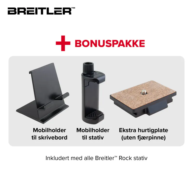 Pakke- Breitler Beyond 20-60x80 Spottingscope + Rock 163 stativ
